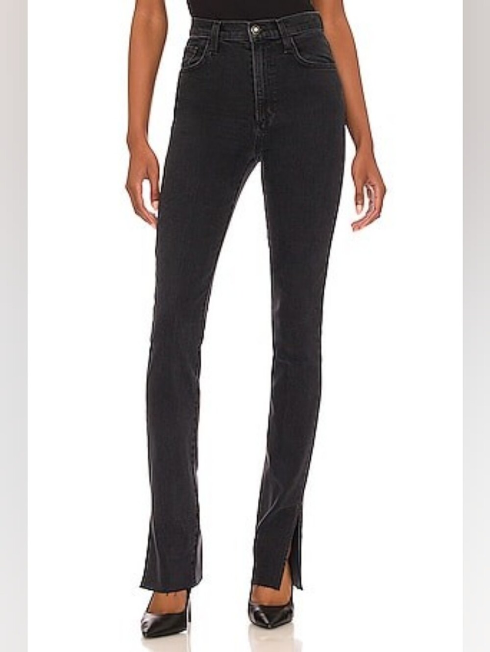 RE/DONE 70s High Rise Skinny Boot in Black- size 26 NWOT